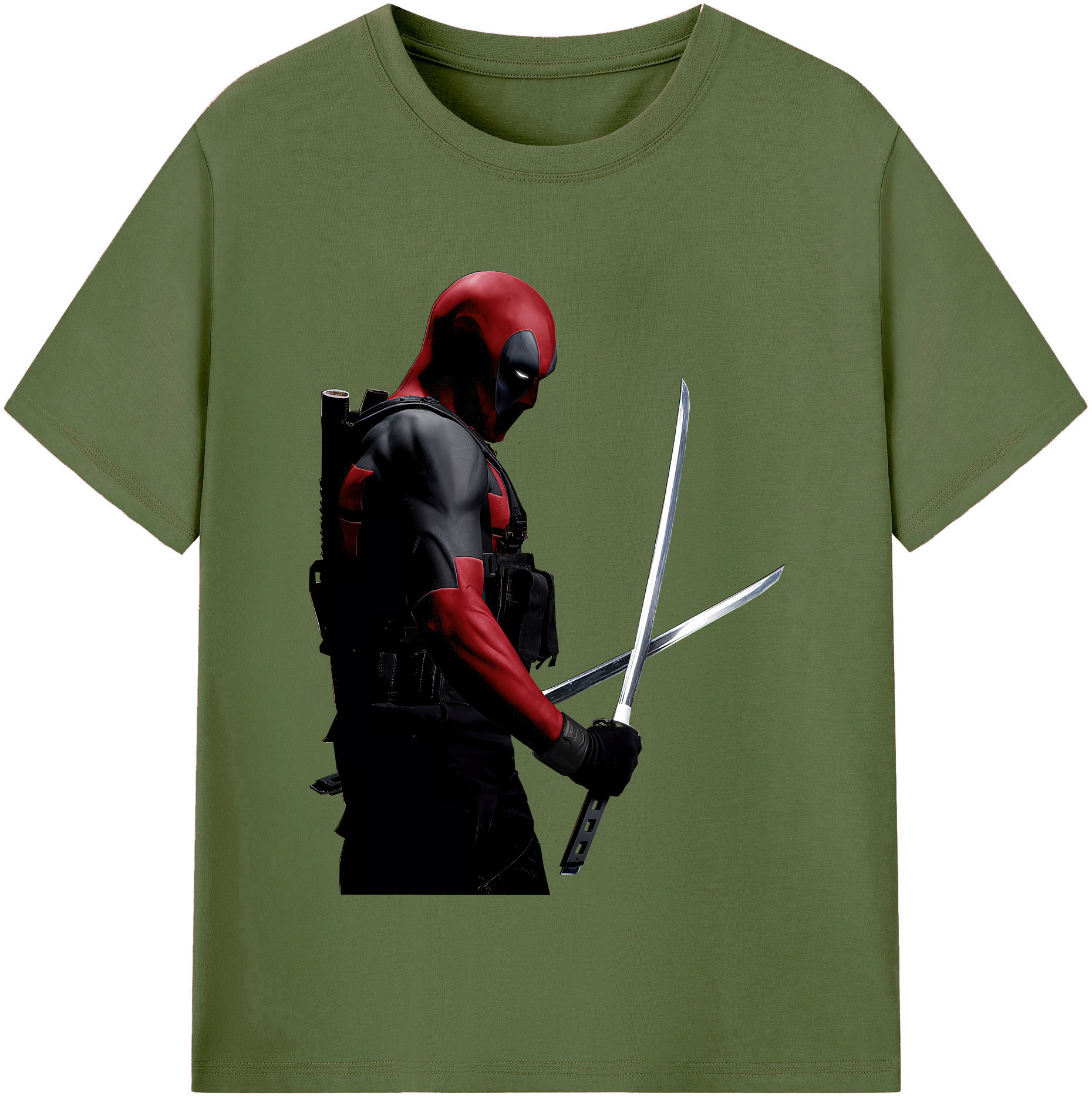 （画像用） Deadpool デッドプール 綿100％半袖Tシャツ（フロントプリント）